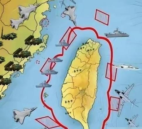 中国围岛，已经跟台湾地区没有关系了！只要外部势力敢出手支援，真正要算的，就不只是