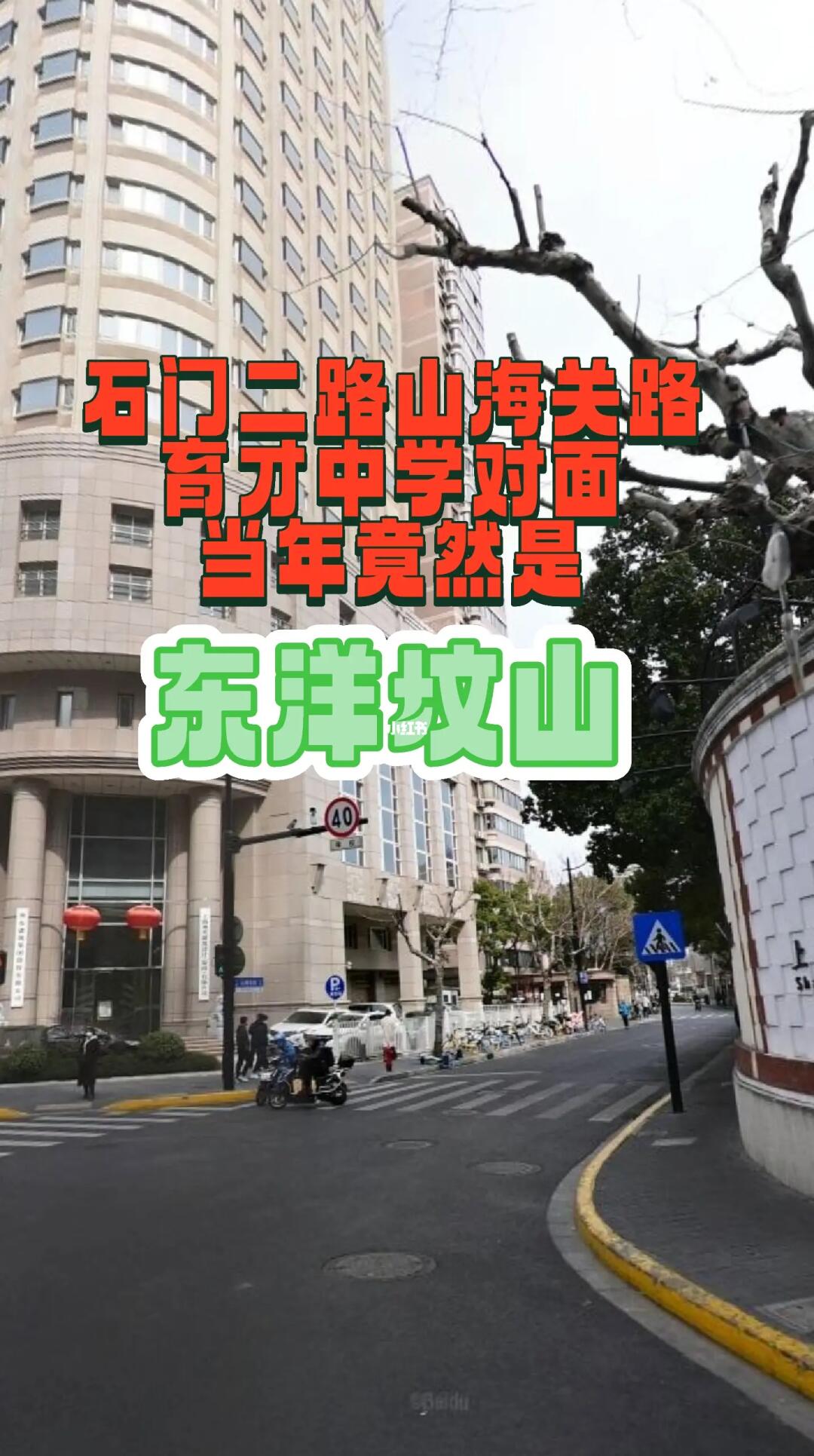 慈溪路山海关路口育才中学对面的东洋坟山