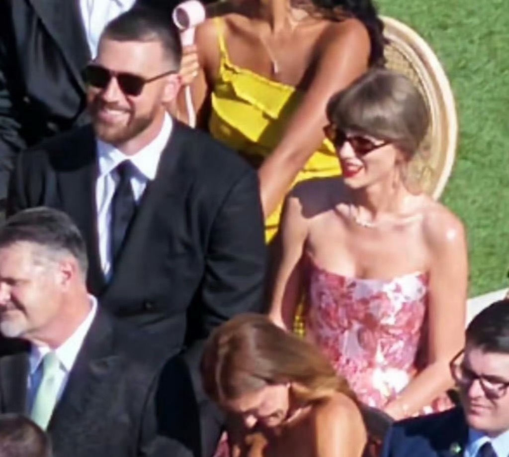 霉霉婚后首现身 霉霉Taylor Swift和老公Travis Kelce，婚礼