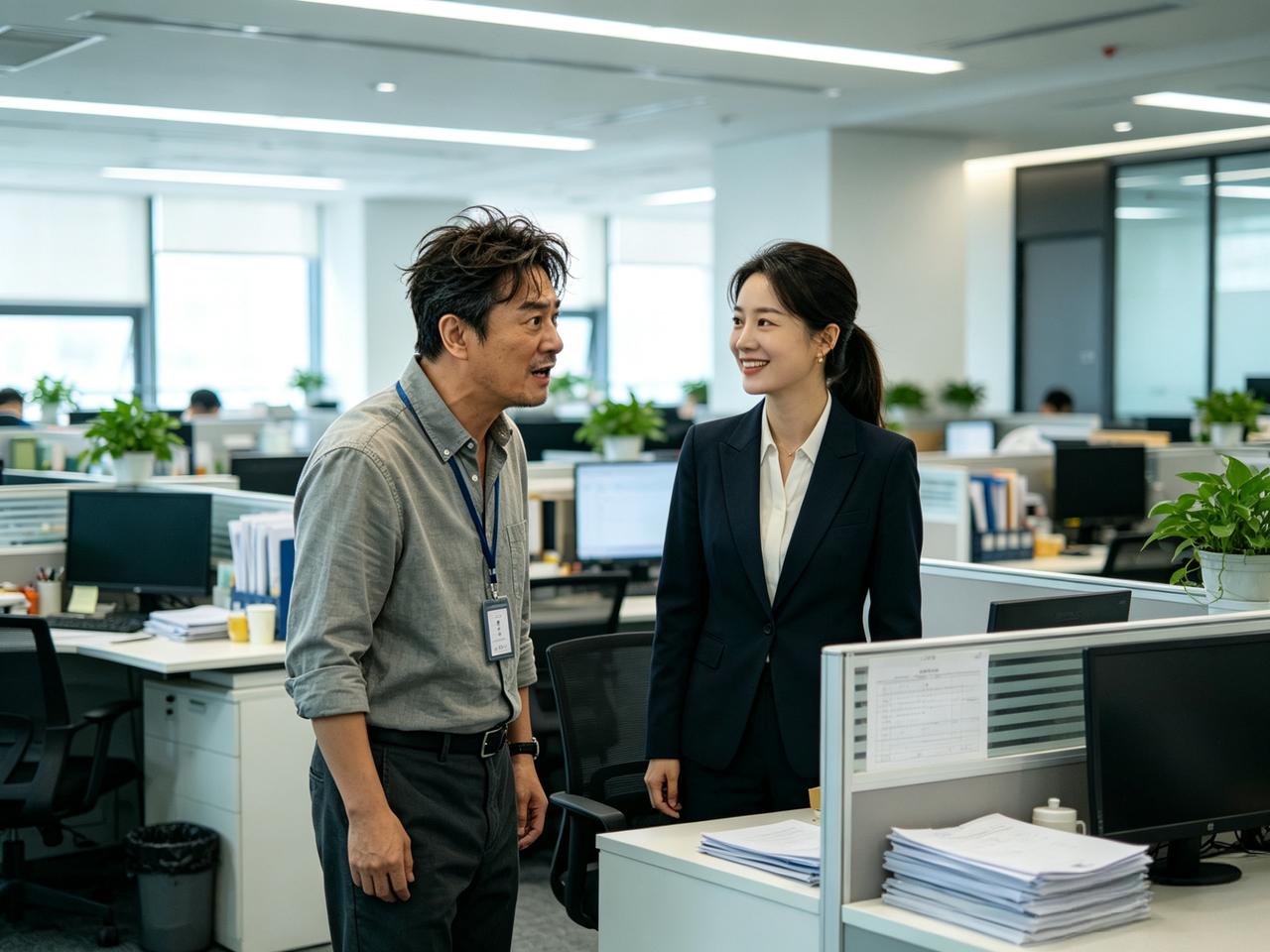 公司出了个新鲜事——行政部要求全员戴工牌，没戴的罚款二十，保安每天门口检查。
