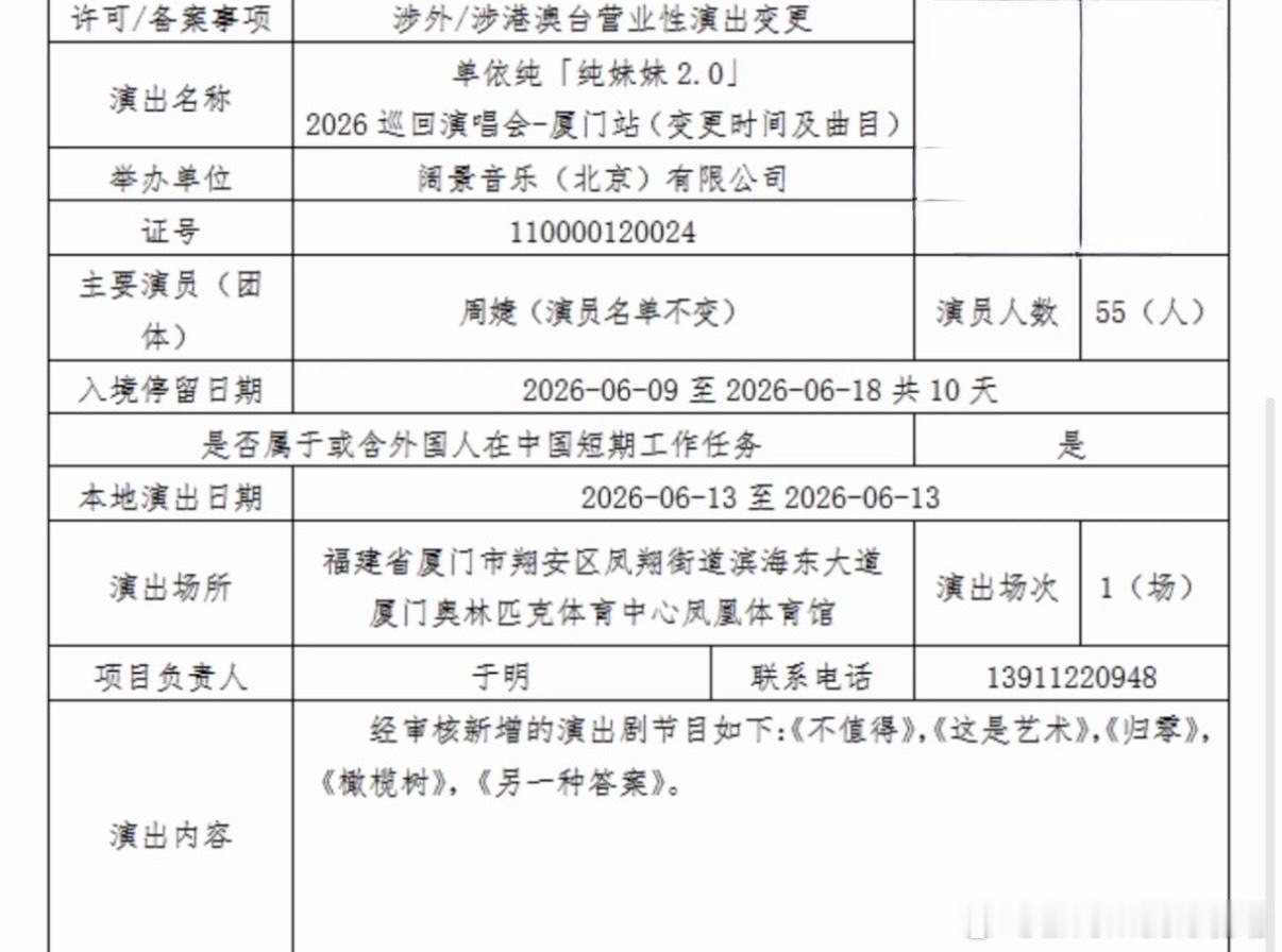 单依纯厦蛋新增歌单《归零》《橄榄树》《不值得》《这是艺术》《另一种答案》 