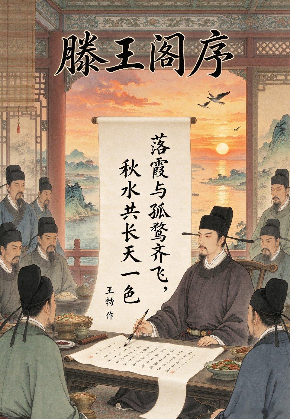 这几天经常刷到有人在滕王阁前背诵全文免费游览的新闻，其中竟还有外国人熟料背诵，这