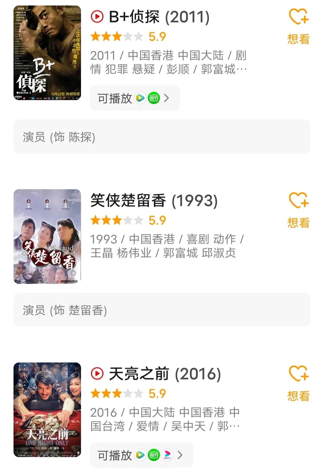 刘德华vs郭富城谁的电影评分低

我上一个头条说了郭富城2010后26部电影15