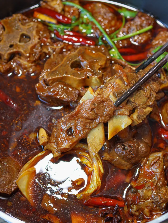 我们家压箱底的秘制羊蝎子！真想去开店！！