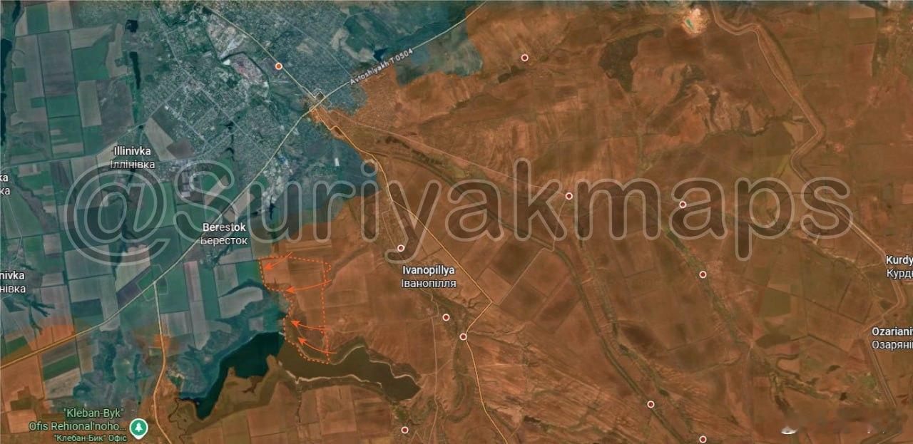 俄军抵达了康斯坦丁诺夫卡南部的别列斯托克东南郊区。 