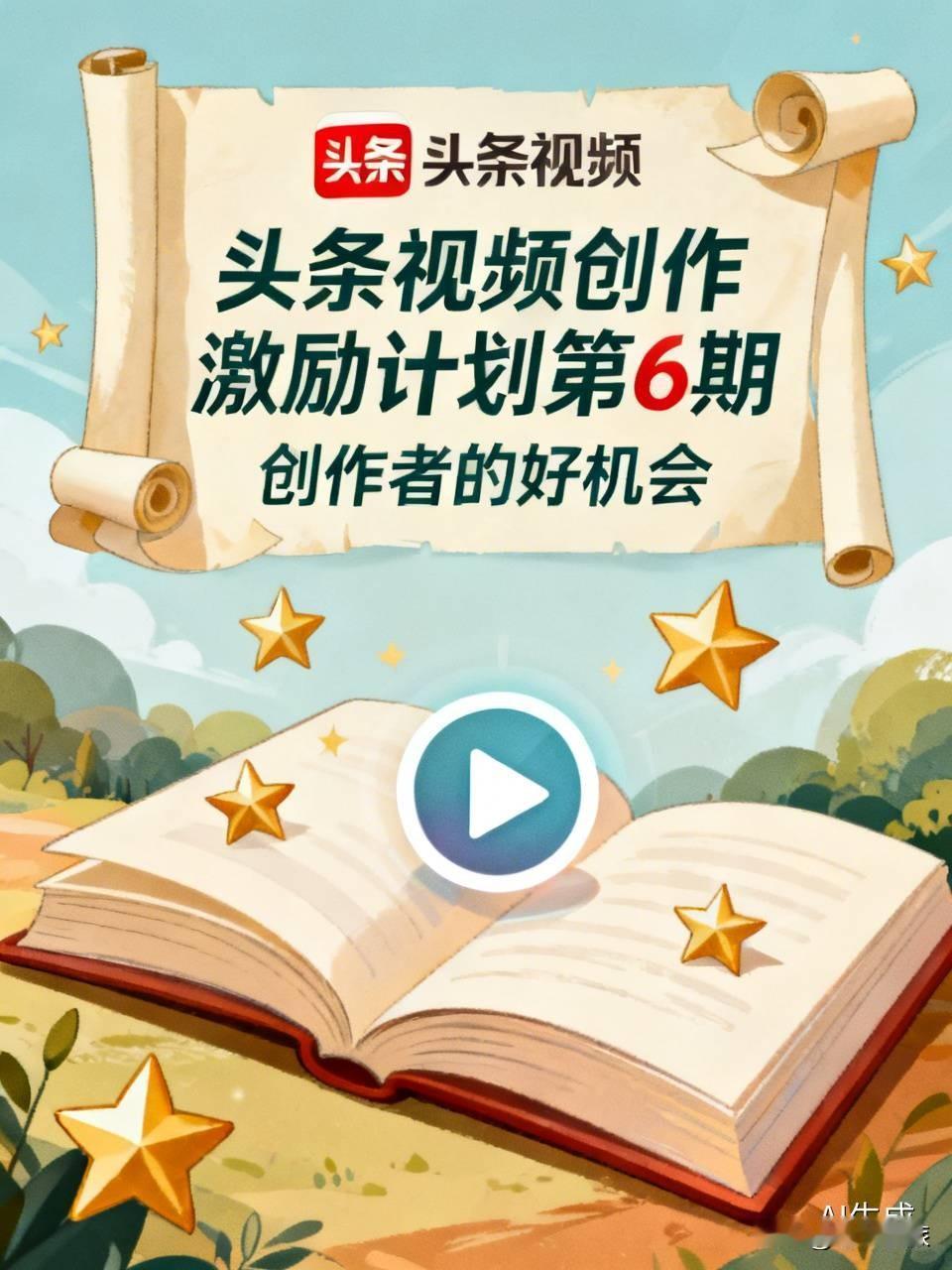 头条视频创作激励计划第6期来啦，这可是创作者的好机会！之前参加过激励计划的创作者