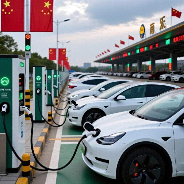 国庆高速充电排到A140号，新能源车主该怎么走