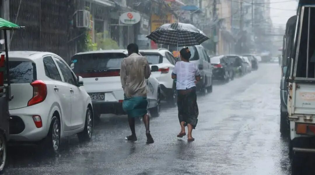 缅甸仰光、勃固和实皆地区可能出现雷雨大风天气