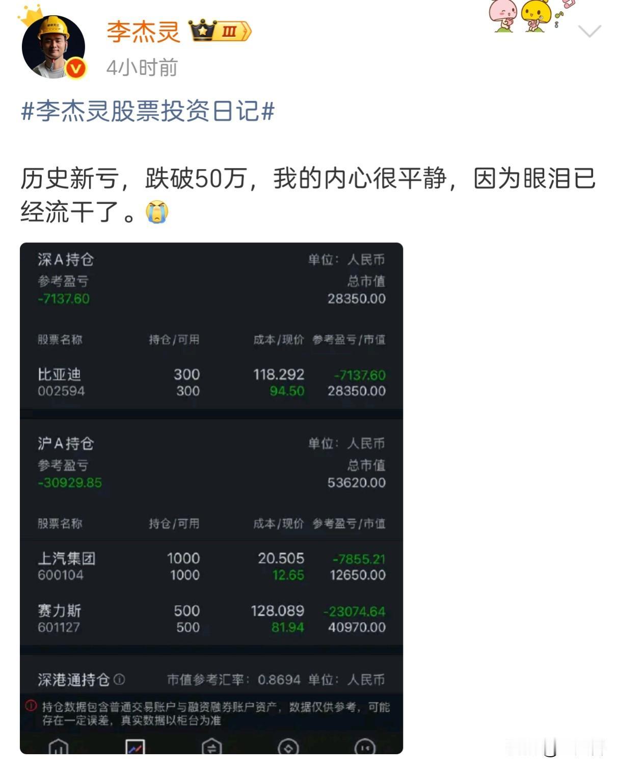 为什么我不建议普通网友炒股？给你们看看血淋淋的教训！
微博两大网红，一个是天才@