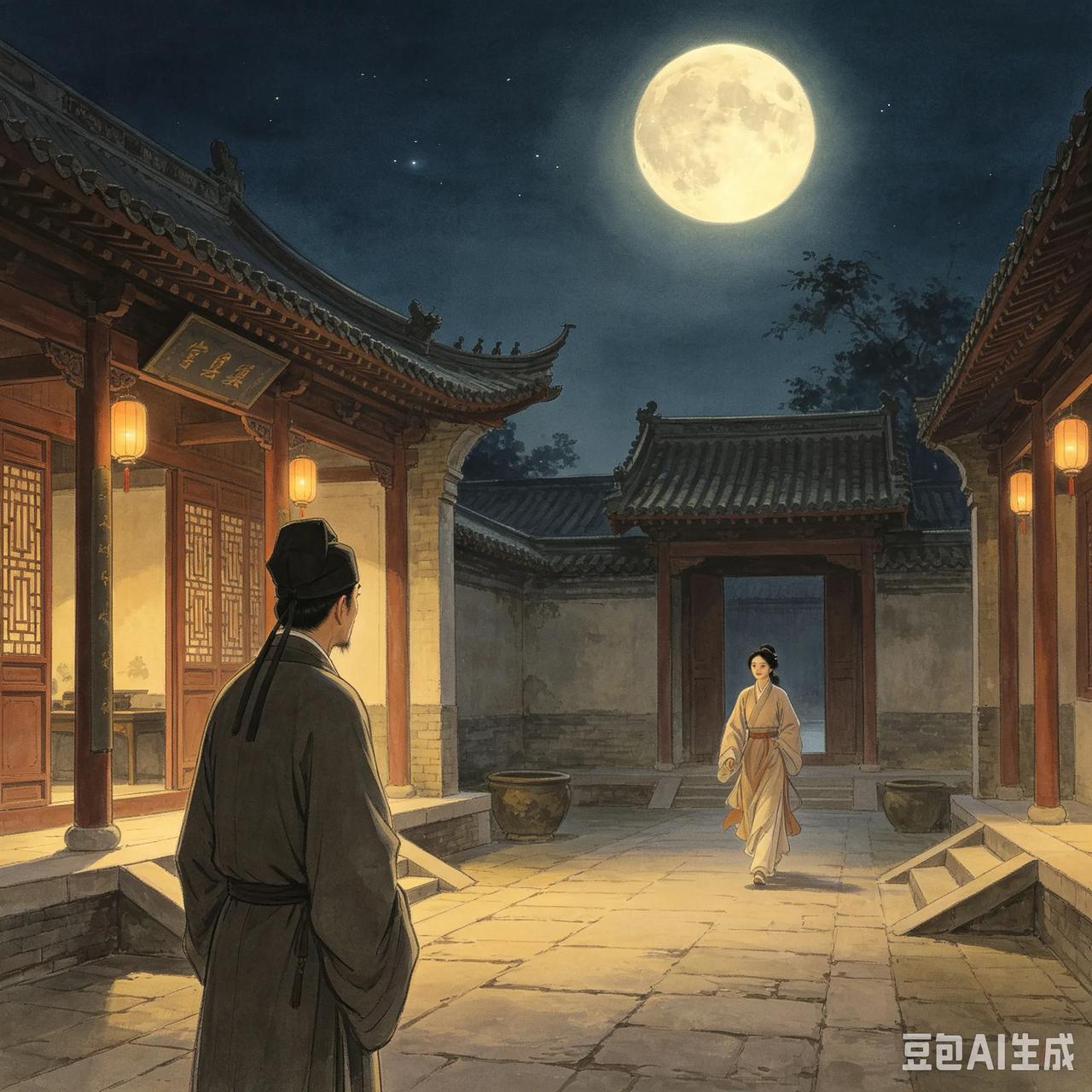 清朝时，宁波周秀才在於潜县的县衙里做幕僚。时间久了，身体变得瘦弱憔悴。共事的同僚