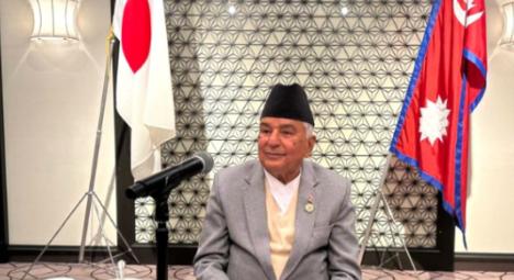 2月2日，尼泊尔总统鲍德尔访问日本，他在日本宣称：“尼泊尔地处中国和印度两个经济