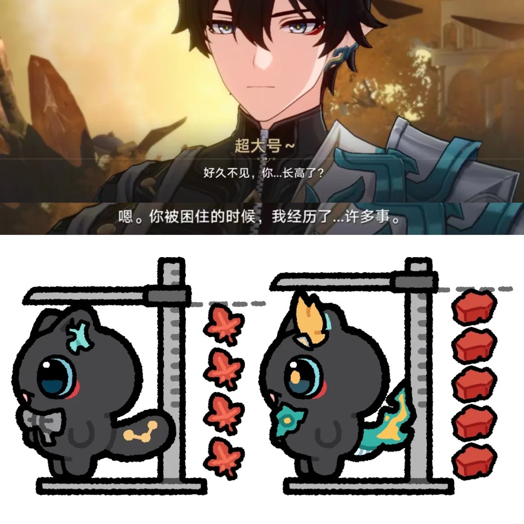 蛋黄你怎么长高啦？