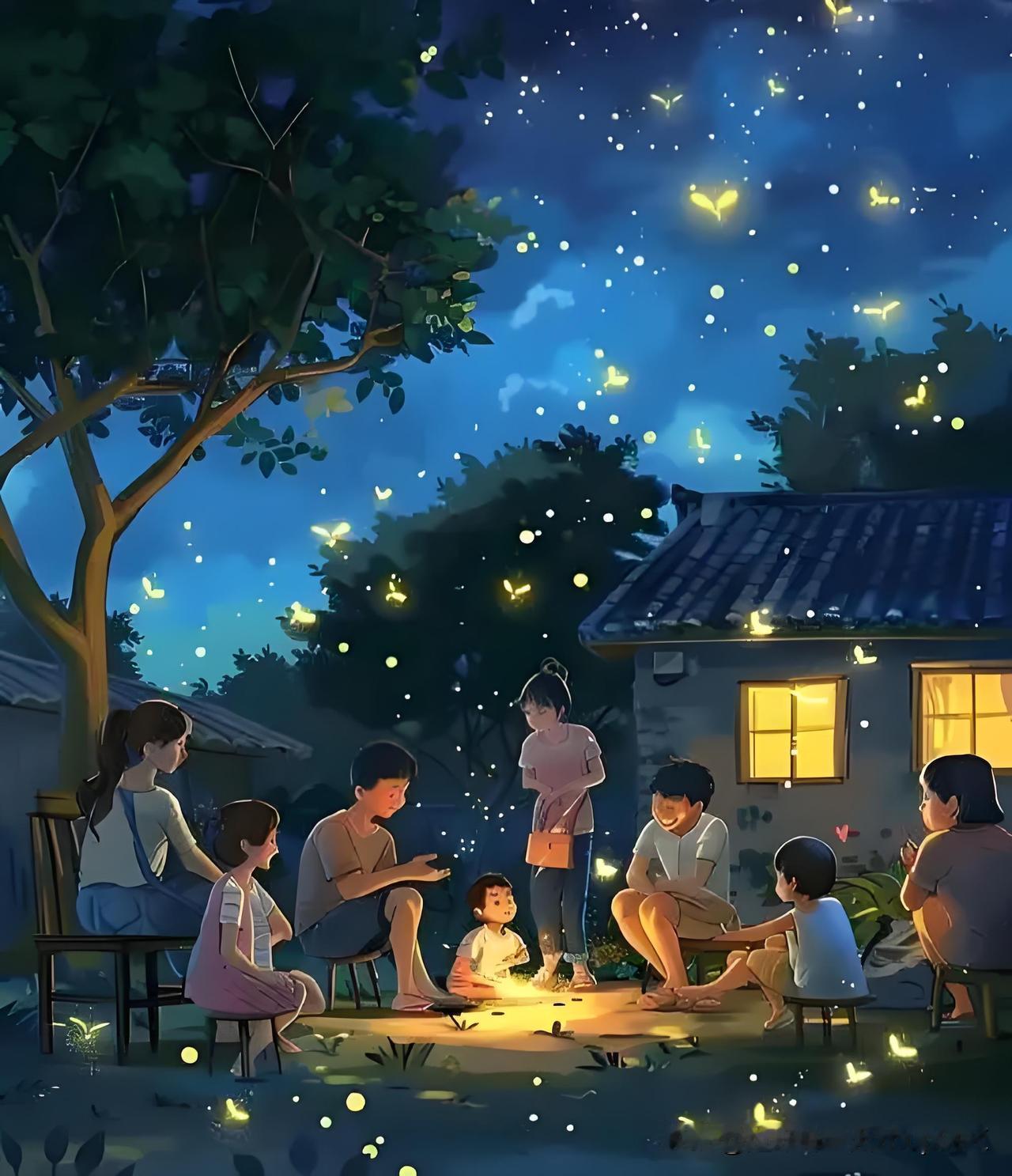 《新晴》
——唐·王建
夏夜新晴星校少，
雨收残水入天河。
檐前熟著衣裳坐，
风