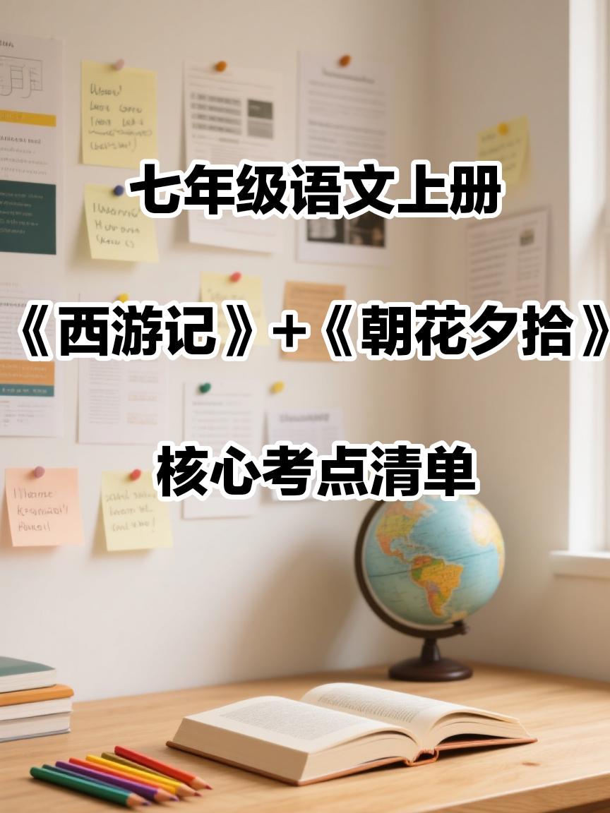 语文上册必读名著考点清单，包含《西游记》和《朝花夕拾》，让孩子记牢了...