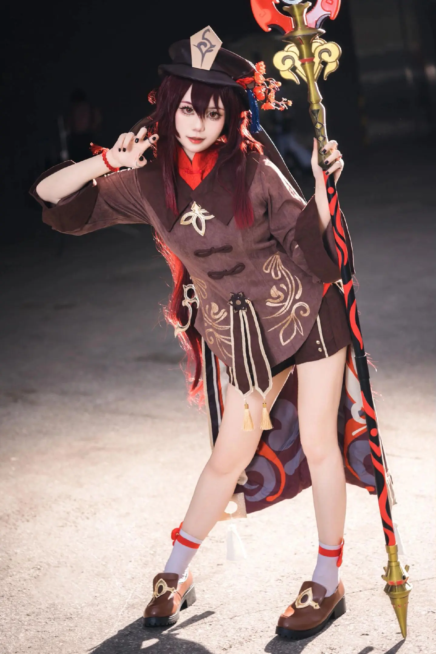 二次元少女 cosplay 胡桃cos 漫展养眼造型大赏 原神cos
