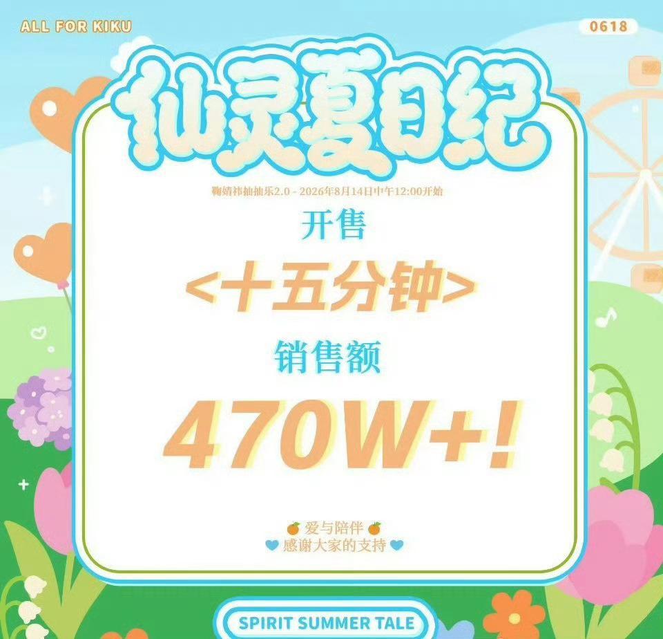 鞠婧祎抽抽乐123.6万抽48分钟售罄，全程不拔旗不催氪，仅凭粉丝自发热情清空卡