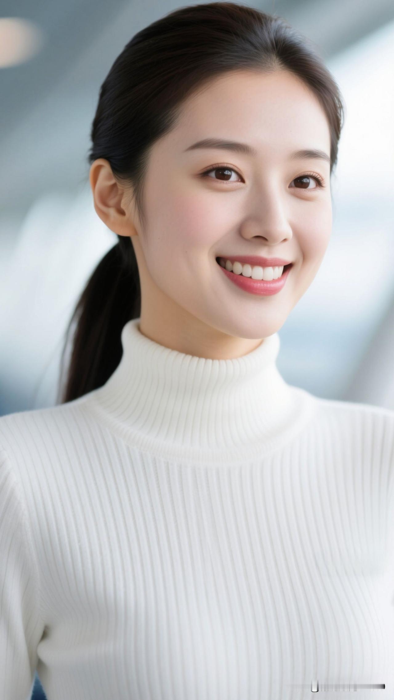 ✨ 清冽的风掠过高领，柔软的白裹住最妥帖的温柔，呼吸都浸着安宁。白色温柔风衬衫 