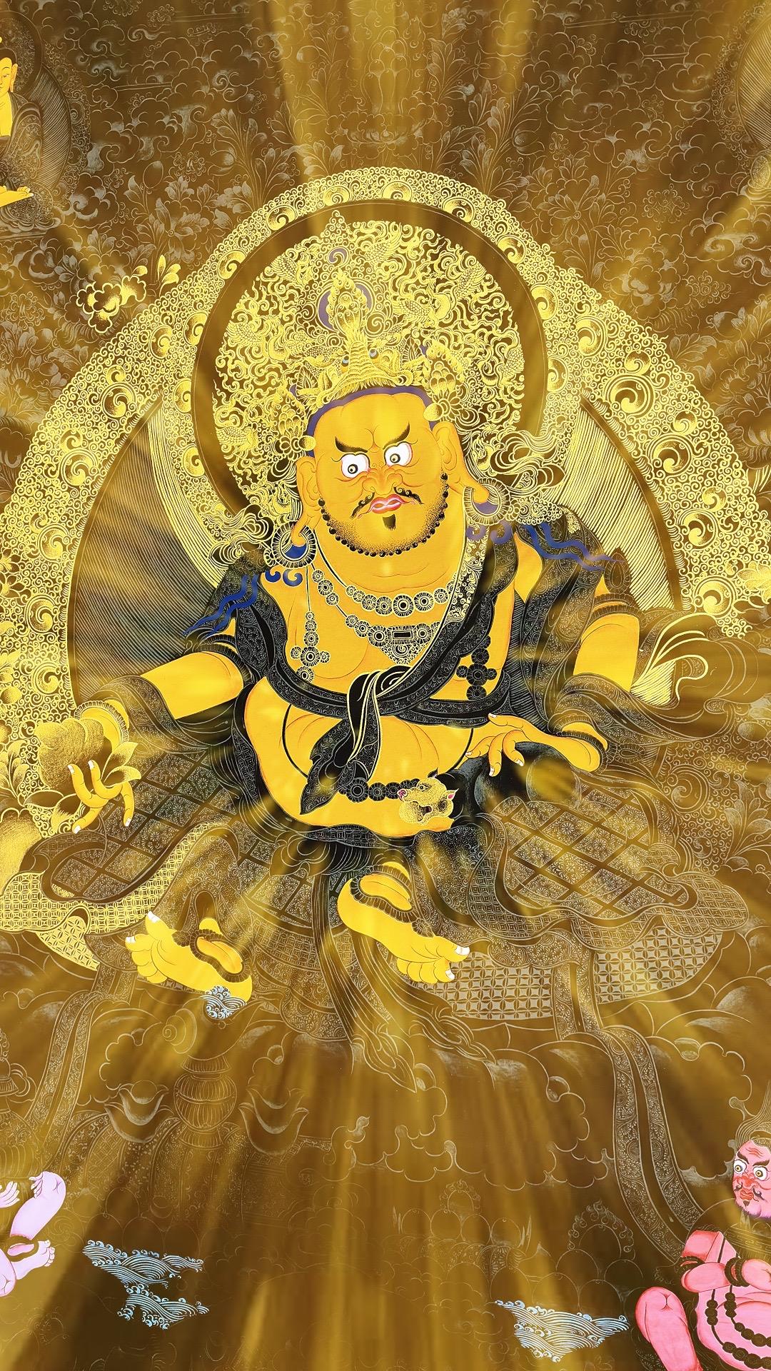 描金黄财神，专业画稿