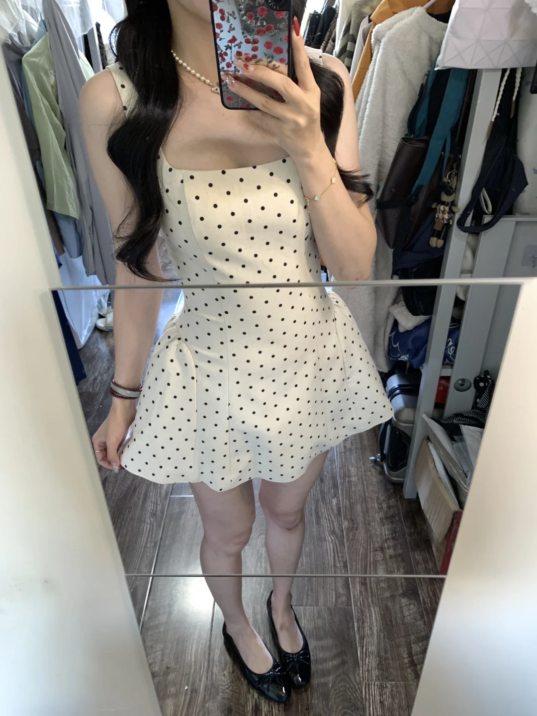 🪄波点小白裙