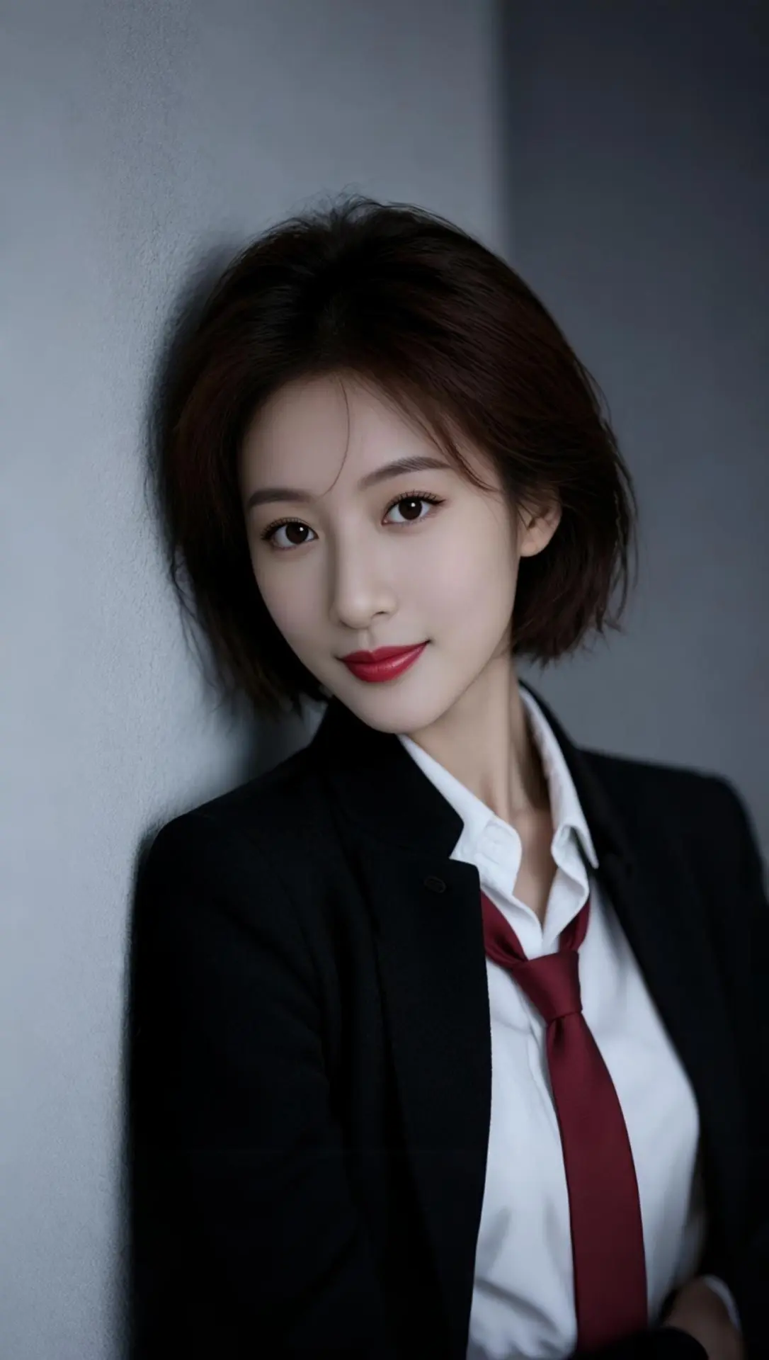 AI短发配制服 随变ai随便玩