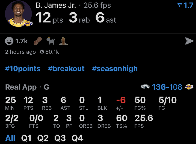 如何评价？今天的布朗尼：10投5中 三分球2中212分3篮板6助攻1盖帽2失误马