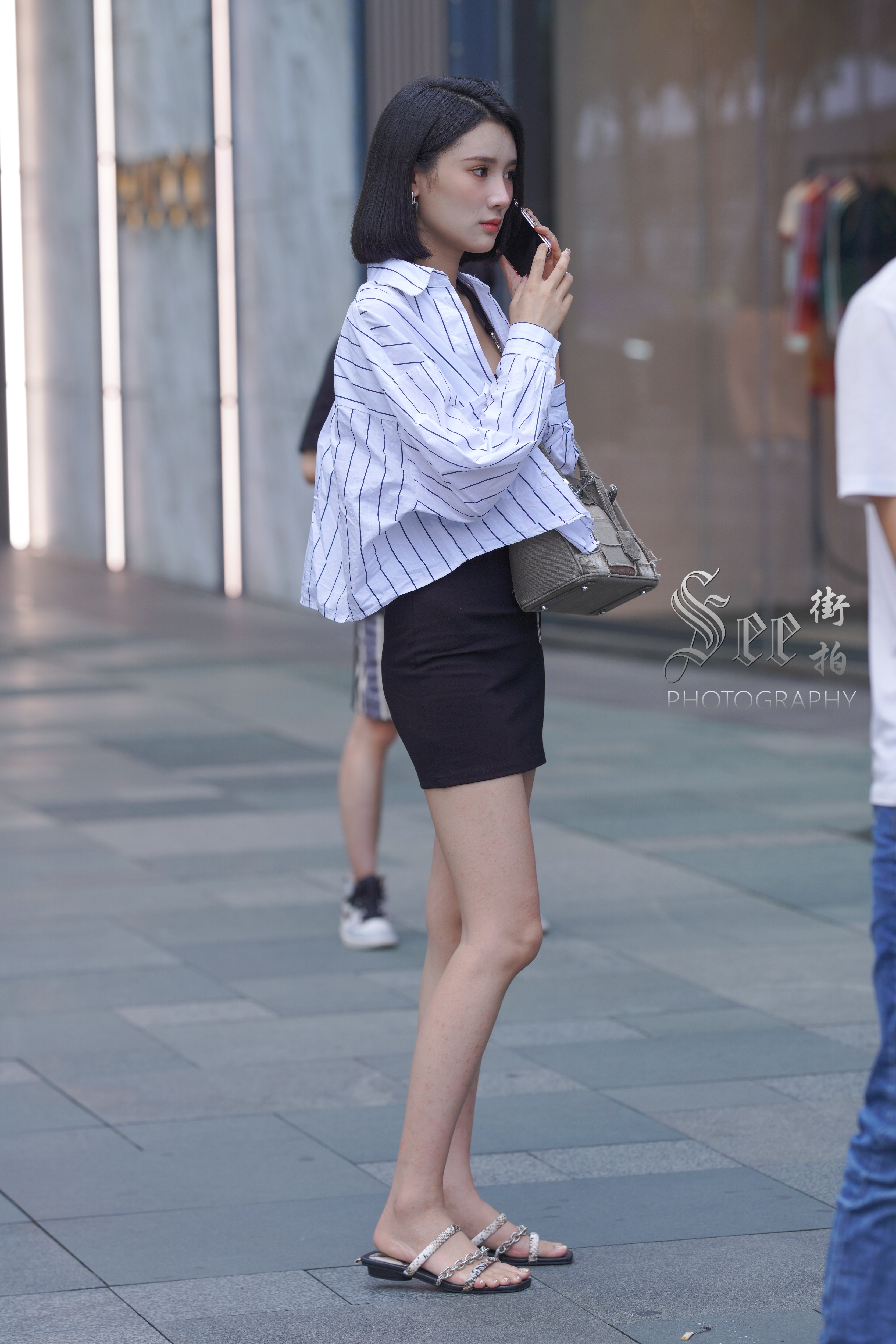 衬衫黑白搭配，甜美精致~~ ​​​