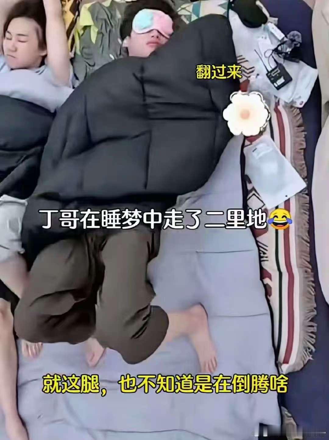 丁程鑫一晚上八百个睡姿你好星期六丁程鑫在好六的睡姿也太萌了吧！各种姿势切换自如，