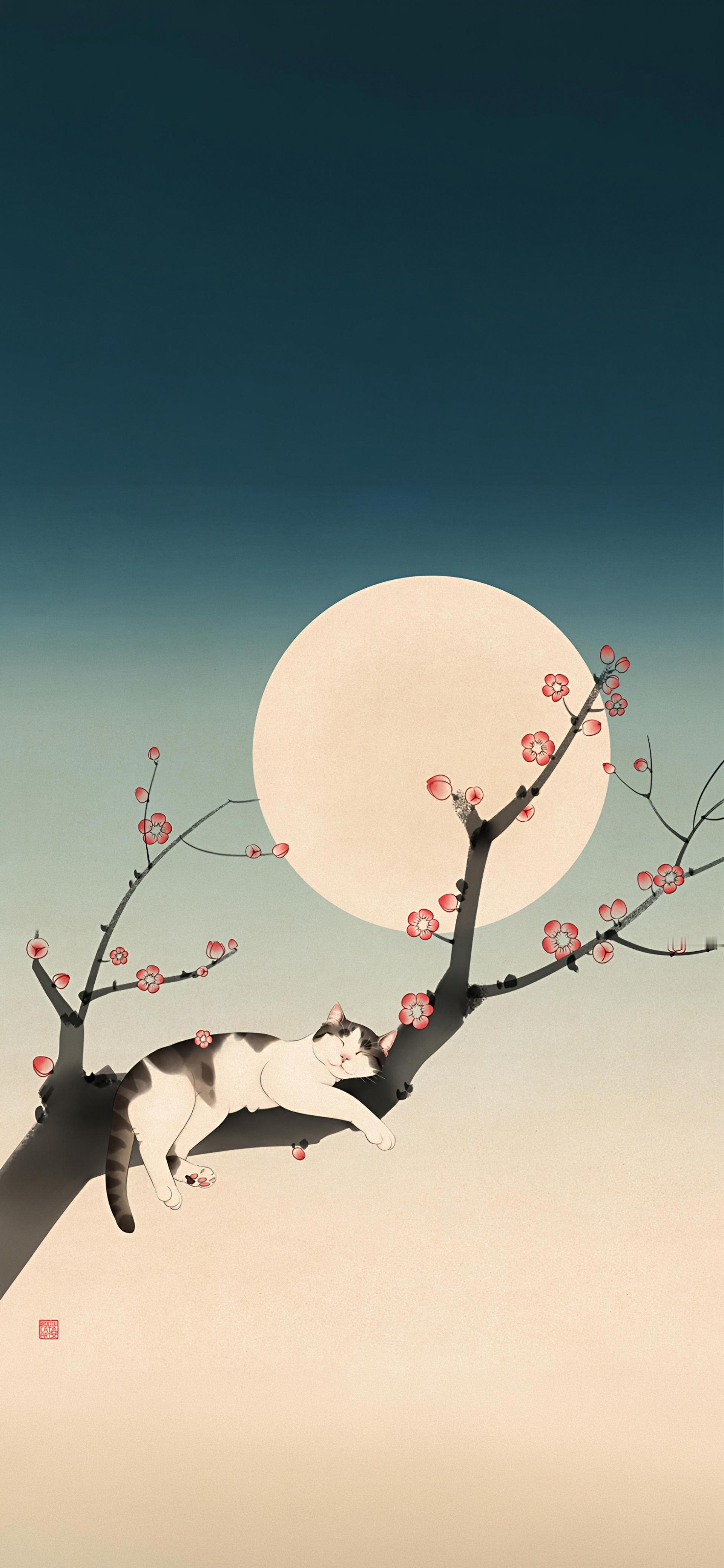 插画师：broccolicatart  小猫咪 