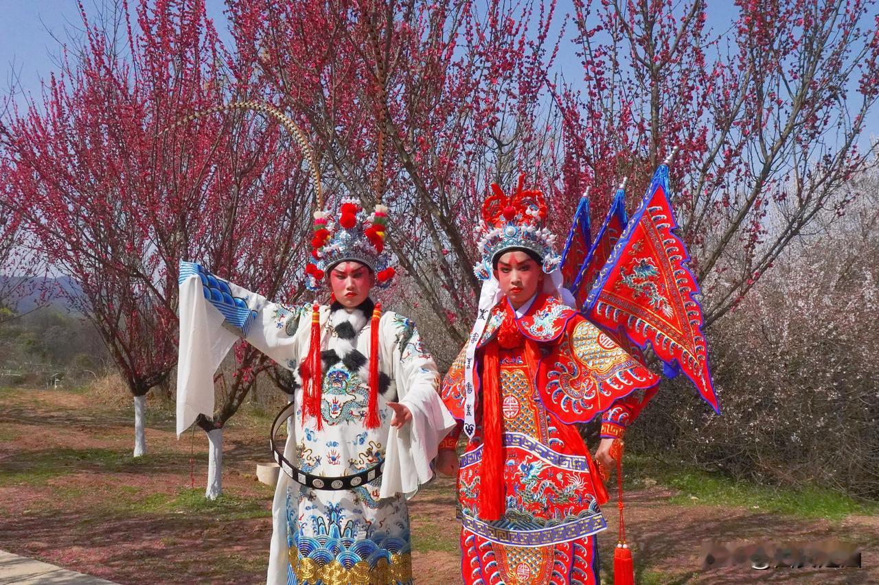 春游周至，遇见花海。西安赏梅胜地 沏一湖春色，撷秦岭红梅入画。与好友踏香而行，恰
