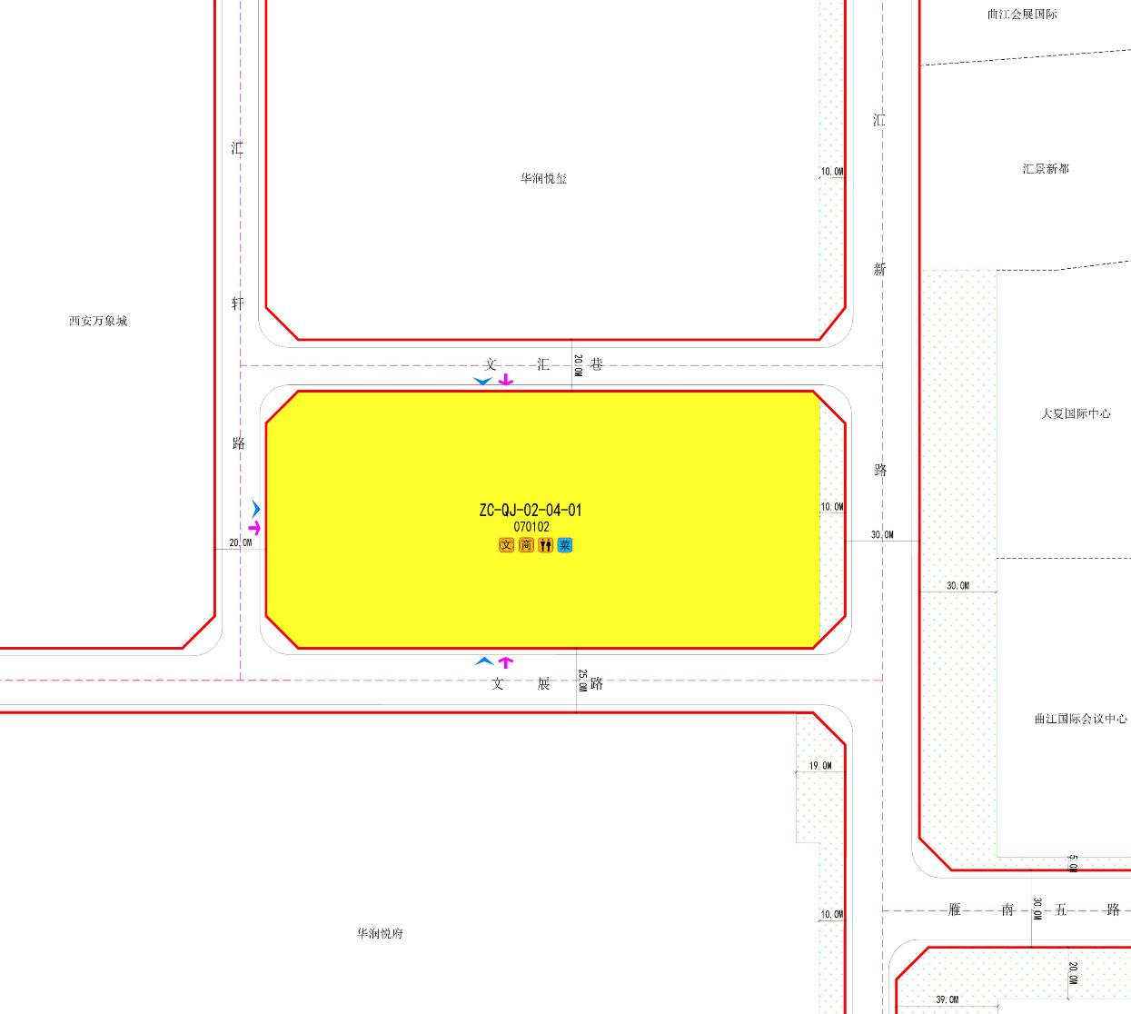 最新！西安曲江CCBD北区新增1宗32亩的住宅用地，原为商务金融用地，曾成功出让