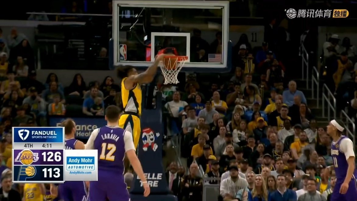 被追到差13分！暂停湖人vs步行者