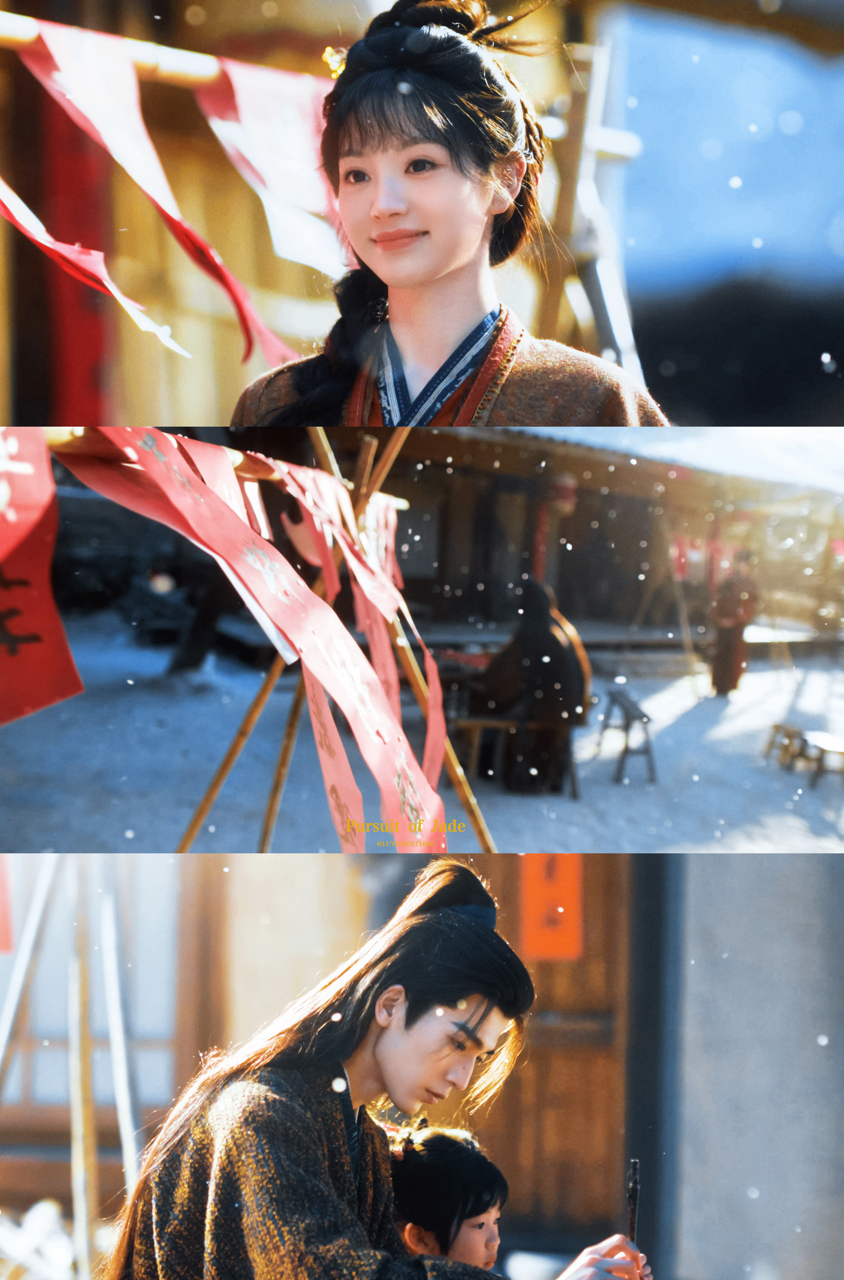 ⸝⸝               冰销泉脉动，雪尽草芽生逐玉