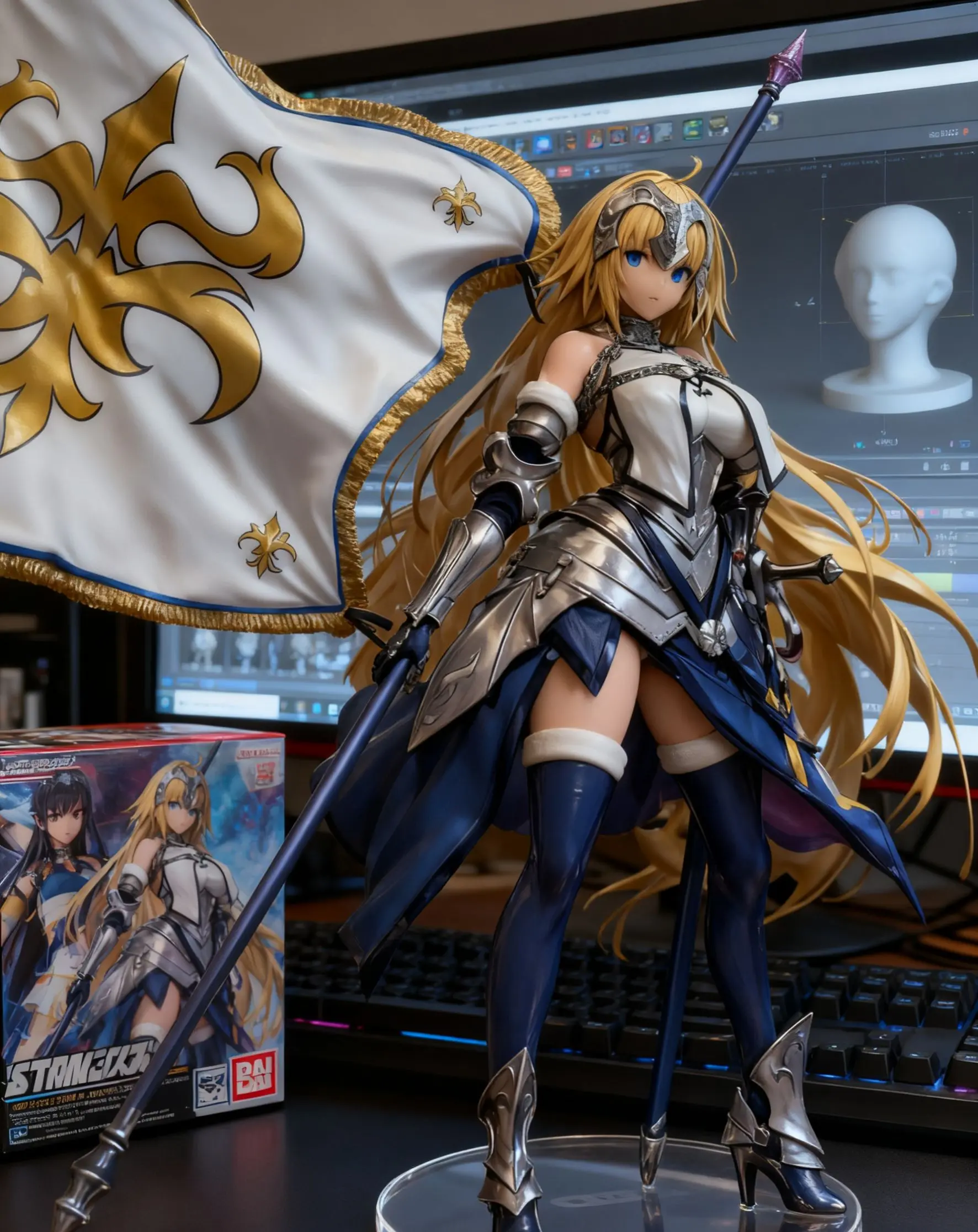 手办模型 3d打印 贞德 fate 这谁能顶得住啊