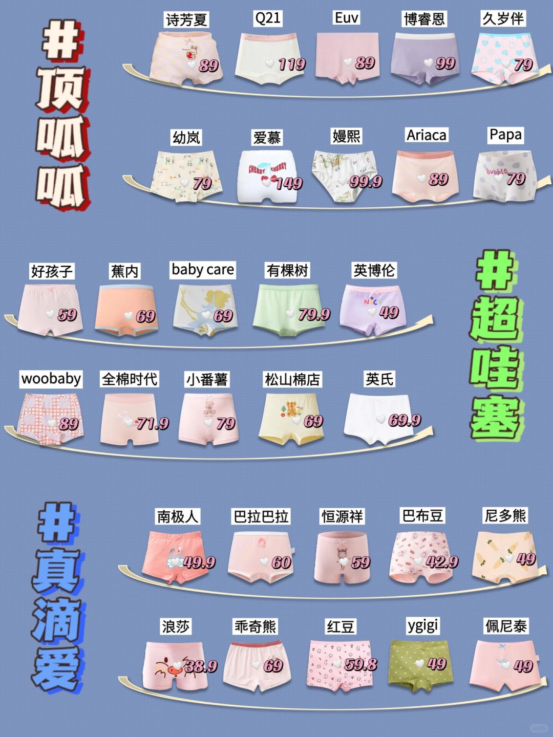 家长请看！新品女童内裤真该这样选！