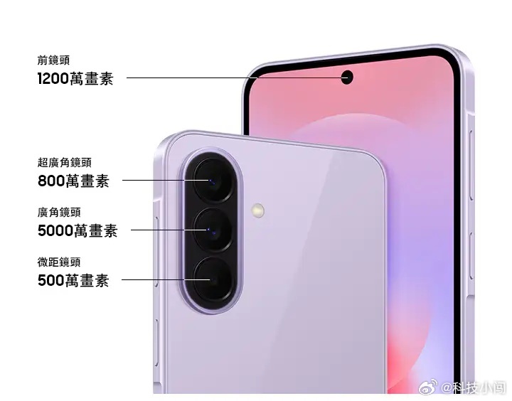 三星Galaxy A38影像规格曝光，影像继续沿用前代的配置方案。爆料消息显示，