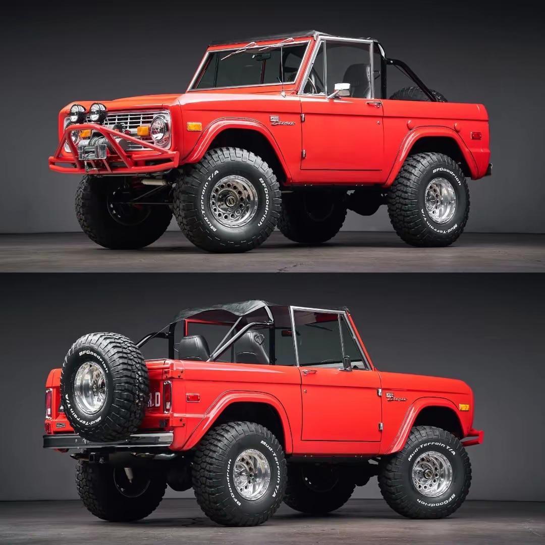 这台1975年 Ford Bronco 表显里程约 2,900 英里（约 4,6