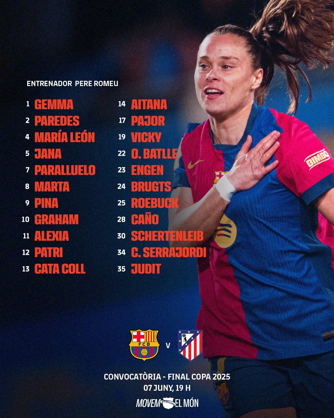 ⚽️ 巴萨女足vs马竞女足 大名单出炉🔥集结完毕，红蓝出征！最后一战，全力以赴