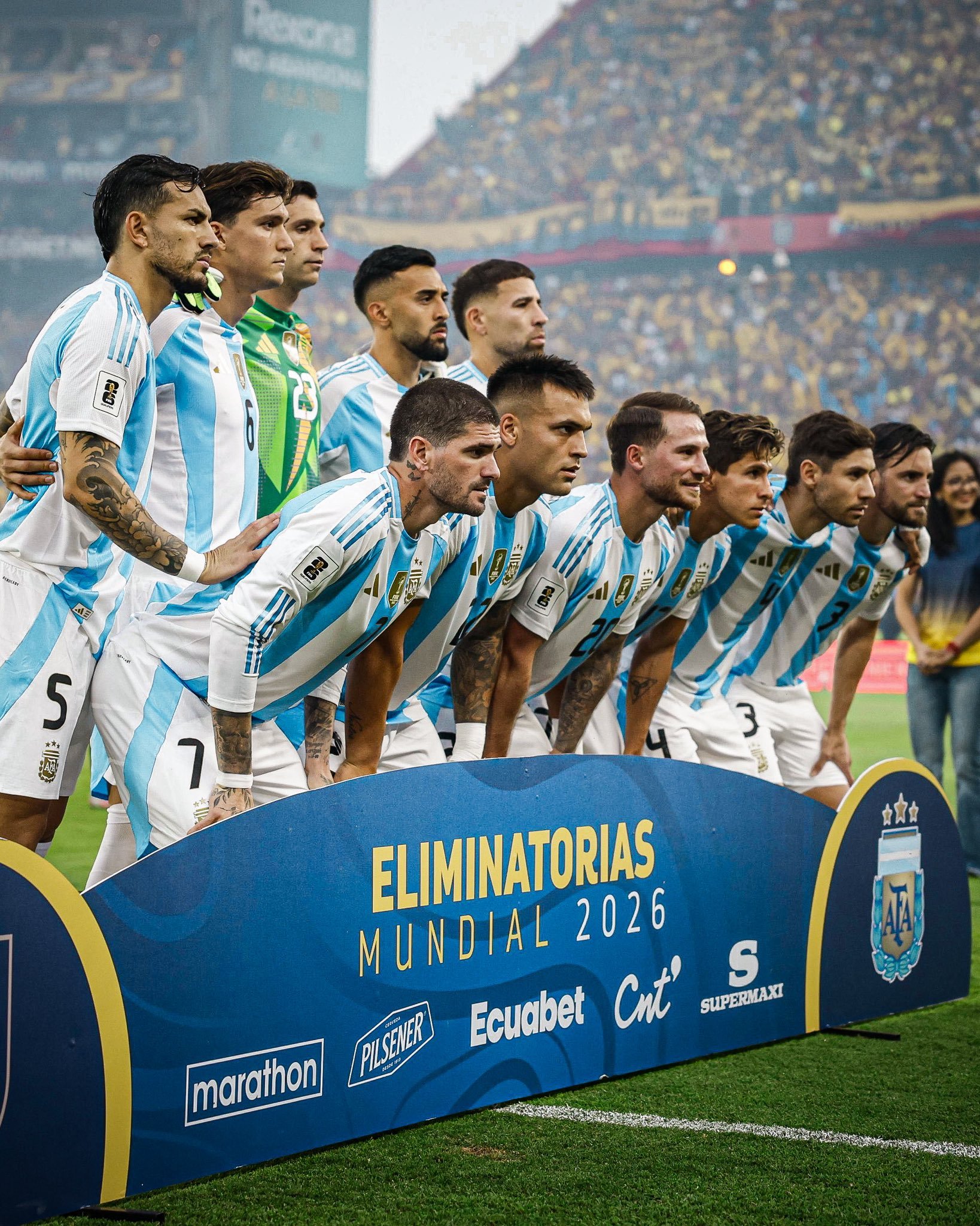 ❌🇦🇷根据mavegol 的报道，阿根廷队输给厄瓜多尔，丢掉了国际足联排名第