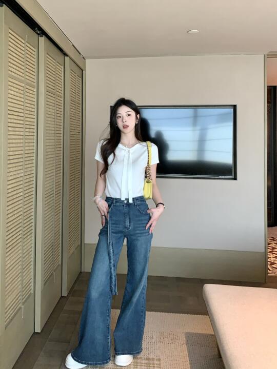 💙高腰牛仔裤封神现场！🔥