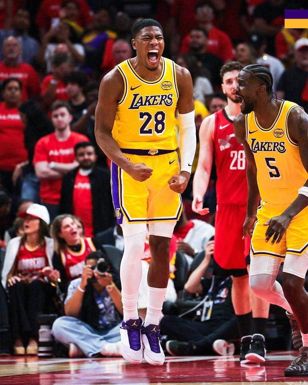 洛杉矶湖人 继续油门焊死向前冲吧😤湖人3比0火箭NBA季后赛痴于伟大事在湖人为