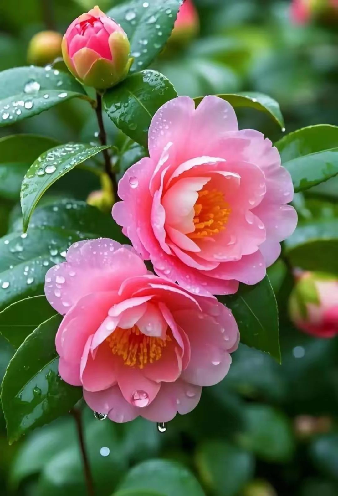 雨后花朵好美丽！