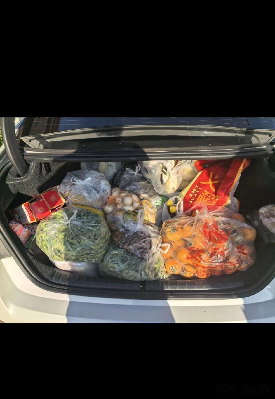 晒图笔记大赛十一结束，带着老家的乡愁，后备箱满满的爱，回到苏州了，牛马，再见就是