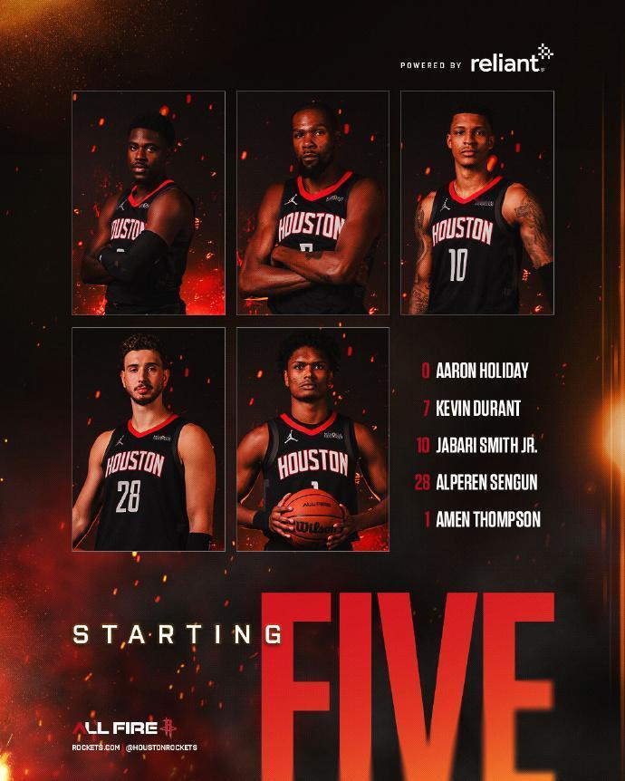 好消息是伊森上不了场之后火箭终于安排了一个控卫出现在先发阵容里，坏消息是火箭的先