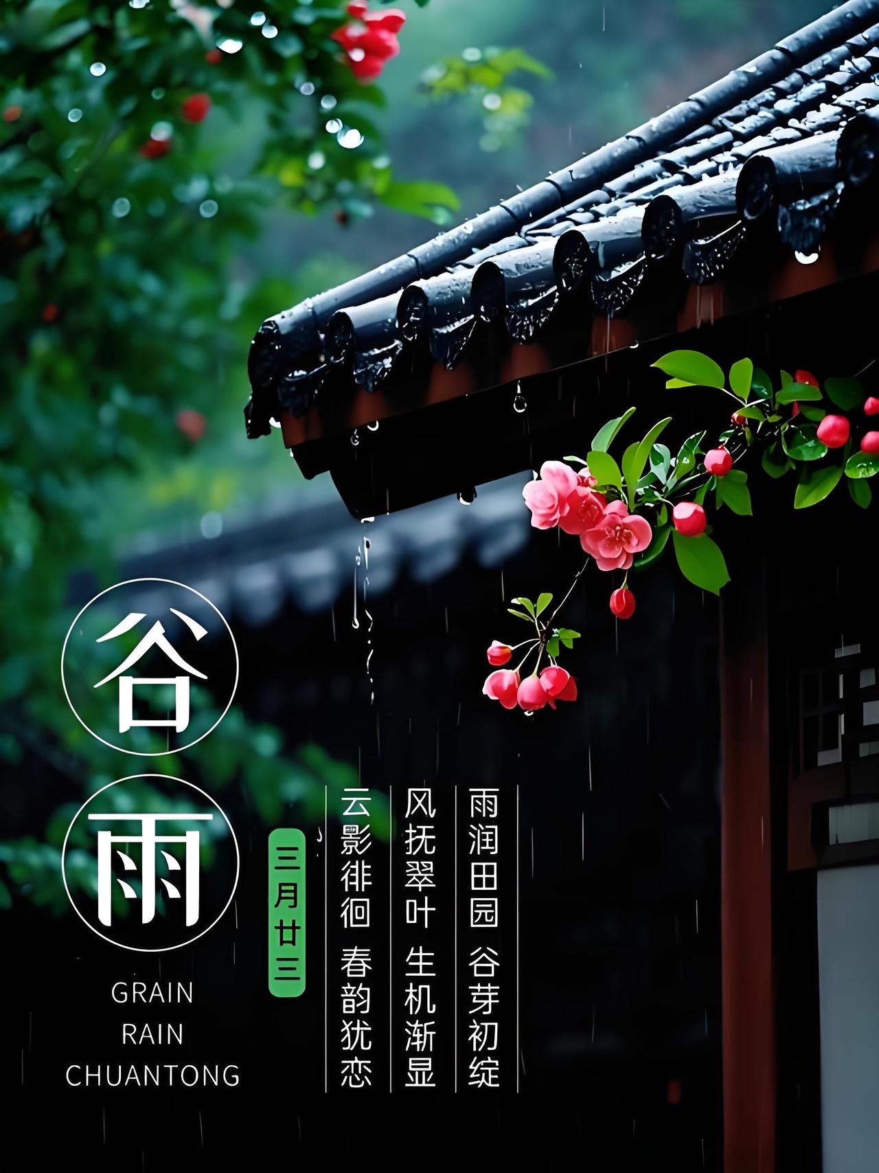 今日谷雨：春天最后一个节气，藏着成年人最通透的生活真相

今日，谷雨悄然而至，作