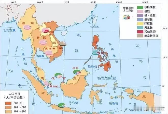 想不到东南亚还有两个天主教国家，很多人都不知道。
一个是菲律宾，天主教占90%。