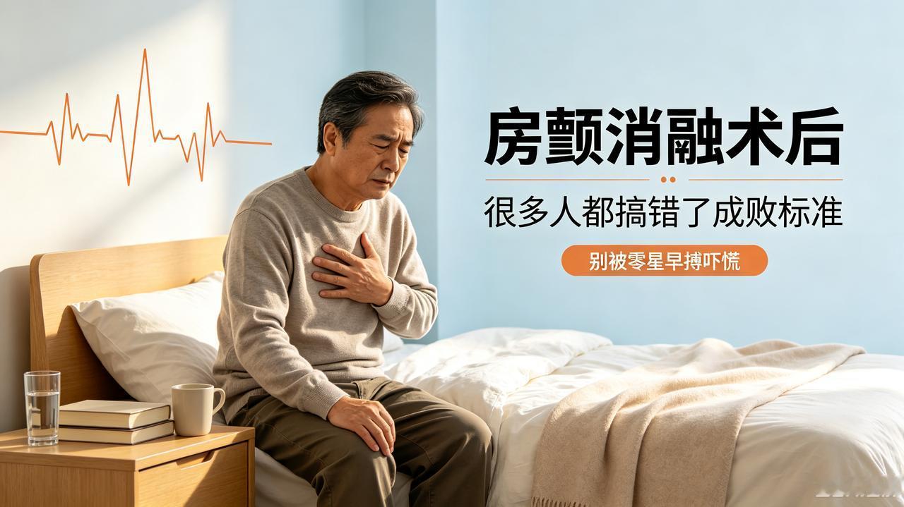 房颤消融术后，很多人都搞错了成败标准
 
很多房颤病友都有一个致命误区：以为做完