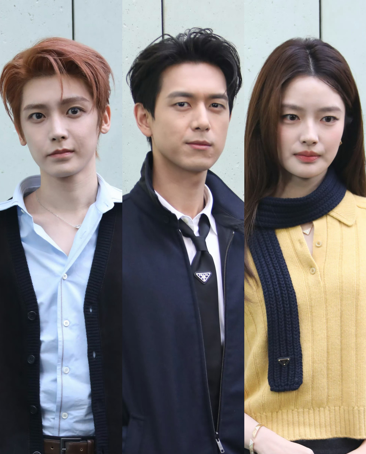 今日同场品牌活动线下生图状态：李现  侯明昊  徐若晗 ​​​