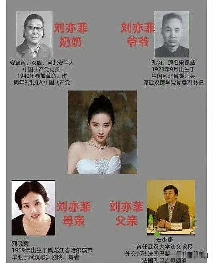 真的没人觉得刘亦菲 家庭挺可怕的吗？ ​