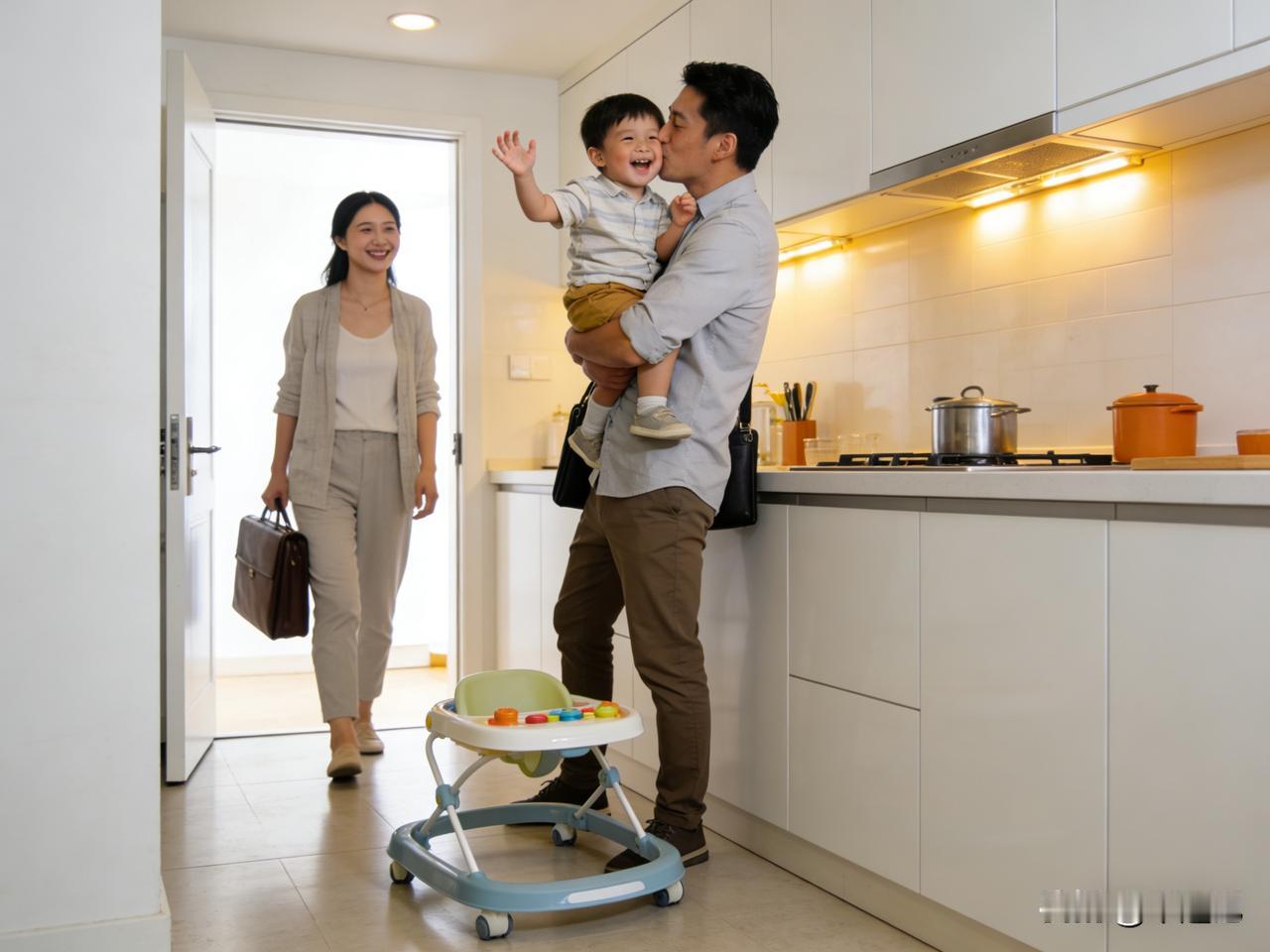 [微风][彩虹]最近刷到个新闻，真是让人不可思议：江苏有位爸爸下班回家，年幼的孩