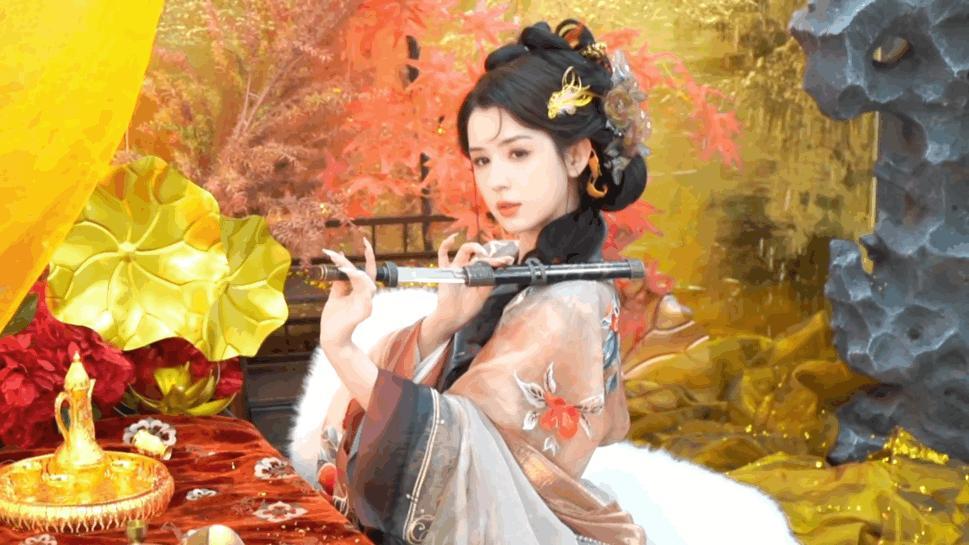 哈妮克孜古风妆造  哈妮克孜的古风妆造再次惊艳四座，她的每一次亮相都让人感受到古